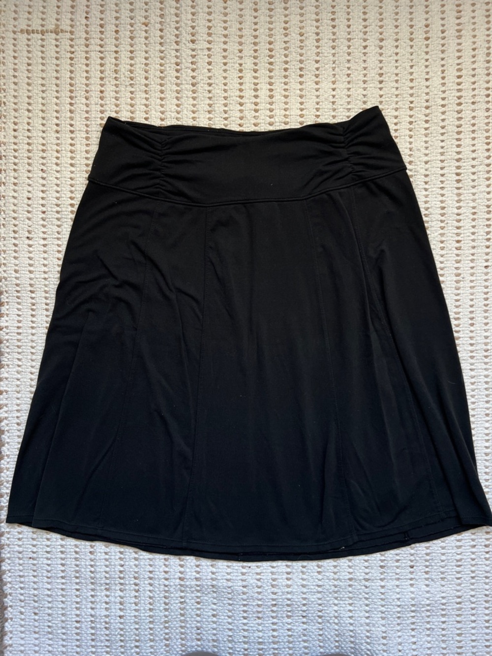Athleta Long A-Line Skirt Size Medium Black